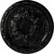 Ekena Millwork Baile Ceiling Medallion (Fits Canopies up to 3 1/4"), Hand-Painted Black Pearl, 20"OD x 1 5/8"P CM20BLBPS - alternate 1